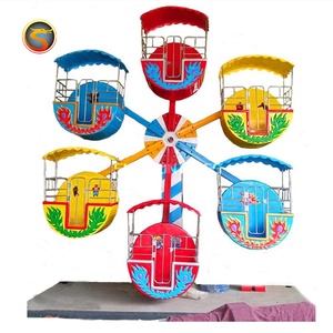 5-10 cabins portable <b>small</b> kids mini ferris <b>wheel</b> amusement rides for sale - Product Image 1