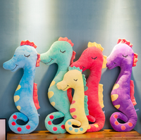 Oreiller long hippocampe extra doux pour adultes, jouet en peluche anti-anxiété, cadeau parfait pour la décoration de Noël