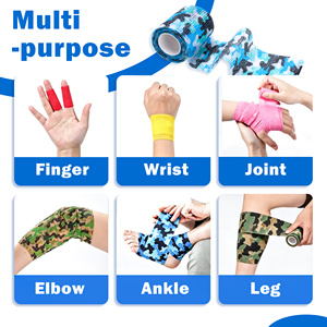 Venda Elástica Cohesiva para Primeros Auxilios, Uso Deportivo y Médico, Certificación CE, 2.5-15cmx4.5m - Product Image 5