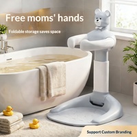SeaMind Support de bain pliable en plastique pour bébé, pour le lavage des fesses, indispensable, Guangdong Xzsq