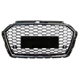 Parrilla Delantera Negra Brillante Estilo RS3 para Auto <span class=keywords><strong>A3</strong></span> S3, Parrilla de Parachoques Tipo Panal para <span class=keywords><strong>A3</strong></span> S3 8V.5 2017 2018 2019 - Product Image 1