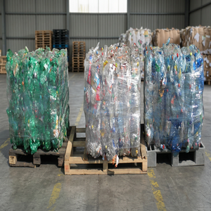 Bouteilles en plastique recyclées transparentes HDPE/LDPE de couleurs mélangées, en balles, qualité fusion à chaud, 0,5 % d'humidité, modèle en forme de bouteille PET pleine forme - Product Image 3