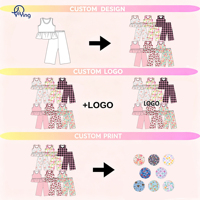 Ensemble d'été pour filles Yiying, haut sans manches et pantalon long, ensemble 2 pièces, tenues en tissu confortable, vêtements pour filles