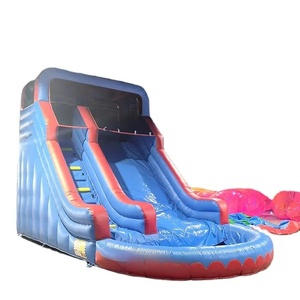 Toboggan aquatique gonflable commercial extérieur coloré à thème pour enfants et adultes, toboggan aquatique gonflable <span class=keywords><strong>avec</strong></span> <span class=keywords><strong>piscine</strong></span> pour fêtes <span class=keywords><strong>de</strong></span> plage estivales - Product Image 4