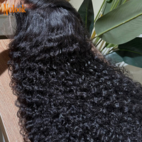 Peluca de Cabello Humano Rizado Birmano Peruano Virgen con Cutícula Alineada, Pelucas Rizadas Profundas, Peluca Frontal de Encaje HD Vietnamita al por Mayor