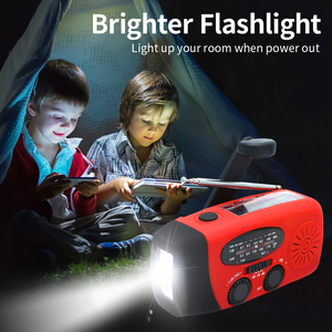 Radio <span class=keywords><strong>Internet</strong></span> portable solaire miniature d'urgence avec NOAA et recharge de téléphone portable pour le camping - Product Image 5