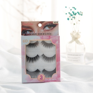 Bellissime Ciglia <span class=keywords><strong>Kiss</strong></span> Lash 3D, 3 Paia, Etichetta Privata, Ciglia a Striscia Intera per un Effetto Voluminoso, in Fibra Sintetica Vegana, Lunghezze di Lusso 15mm e 18mm - Product Image 2