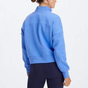 <span class=keywords><strong>Felpa</strong></span> a collo alto oversize <span class=keywords><strong>in</strong></span> cotone blu a tracolla <span class=keywords><strong>con</strong></span> cappuccio <span class=keywords><strong>felpa</strong></span> <span class=keywords><strong>felpa</strong></span> <span class=keywords><strong>con</strong></span> mezza <span class=keywords><strong>Zip</strong></span> <span class=keywords><strong>in</strong></span> <span class=keywords><strong>pile</strong></span> <span class=keywords><strong>in</strong></span> bianco - Product Image 2