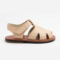 Sandales plates pour enfants, chaussures de plage, sandales d'été, chaussures décontractées de créateur, sandales en cuir pour filles et garçons, chaussures pour enfants
