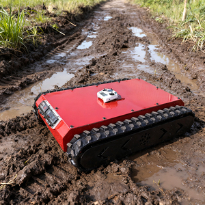 Điện điều khiển từ xa Crawler <span class=keywords><strong>Robot</strong></span> Chassis với cao su theo dõi và thép xây dựng - Product Image 1