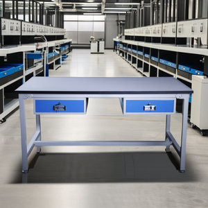 2024 nóng tùy chỉnh melamine bảng bàn làm việc với hai ngăn kéo cơ khí thợ điện ESD bàn làm việc Xây Dựng Mới được sử dụng - Product Image 2