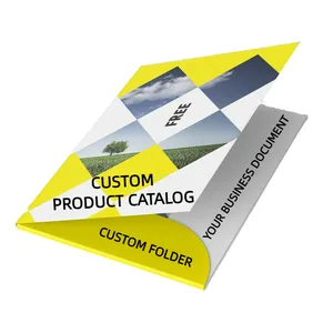 Stampa personalizzata A5 A4 azienda ufficio Business Document Book tasche Tri-cartella cartella cartella di presentazione Portfolio