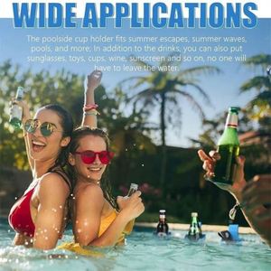 Support de Boissons pour Piscine en ABS, Porte-Gobelets Durable pour Piscine, Accessoires de Fête en Plein Air - Product Image 4