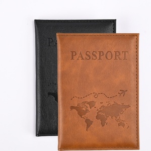 Porta Pasaportes MKW6098 de Cuero PU, Protector de Documentos de Viaje, Organizador de Boletos Delgado con Logotipo Personalizado, Cartera para Boletos de Viaje - Product Image 1