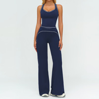 ZC7028 Vêtements pour femmes, débardeur de sport, pantalon ample, blocage des couleurs, soutien-gorge de sport, vêtements de sport, vêtements de sport, vêtements de yoga, ensembles de yoga 6 pièces