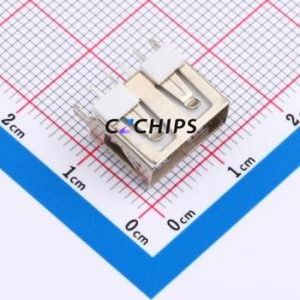 XUDF-012-0109 <b>USB</b> Connector Through hole Component (THT) Connector Type-<b>A</b> <b>USB</b> <b>2.0</b> Female Through Hole - Product Image 1