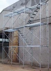 Powder Coated Galvanized H Type Scaffolding <strong>Tower</strong> Ladder Complete Set Mobile Construction <strong>Scaffold</strong> - Product Image 2