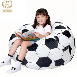 Canapé compressé personnalisé en mousse pour enfants, pouf extra large ou petit, chaise en forme de ballon de football, canapé paresseux pour salon - Product Image 2