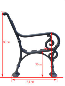 Urban Park <strong>Bench</strong> Legs <strong>Cast</strong> <strong>Iron</strong> <strong>Bench</strong> Leg <strong>Bench</strong> <strong>End</strong> Manufacture - Product Image 2