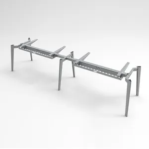 China Manufacture Metal 2 Persons In-line Work Desk Table Frame for Workbench