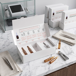 Caja de envío blanca para productos de cuidado de la piel, de papel laminado mate reciclable, impresión offset, caja de embalaje personalizada para cosméticos - Product Image 2
