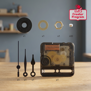 Cogsworth Modern Wall <b>Clock</b> Mechanism ZH006 Brass Aluminium Plastic Accessories Sleek Design with Stylish Parts - Product Image 3