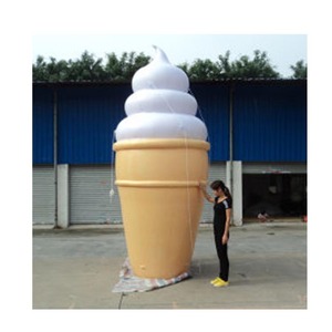 2-Pack Giant 36-Inch Rainbow Ice Cream Cone Inflatables - Huge Blow-Up Pool & Party Toys