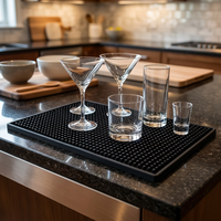 Tapis de barre en PVC écologique de haute qualité Plateau d'égouttement étanche et résistant aux taches pour accessoires de barre de comptoir de bar
