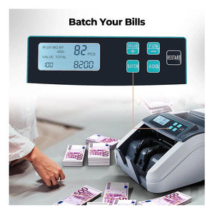 Compteur de billets multi-devises pour USD <span class=keywords><strong>EUR</strong></span> <span class=keywords><strong>CAD</strong></span> avec détecteur de faux billets UV MG, écran LCD, machine à compter les billets - Product Image 3