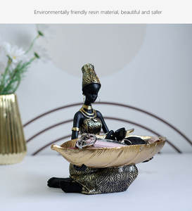 SYL أفريقي أسود للنساء بزخرفة راتنج تايلاندي منزلي تخزين مكتبي ديكورات منزلية إبداعية - Product Image 4