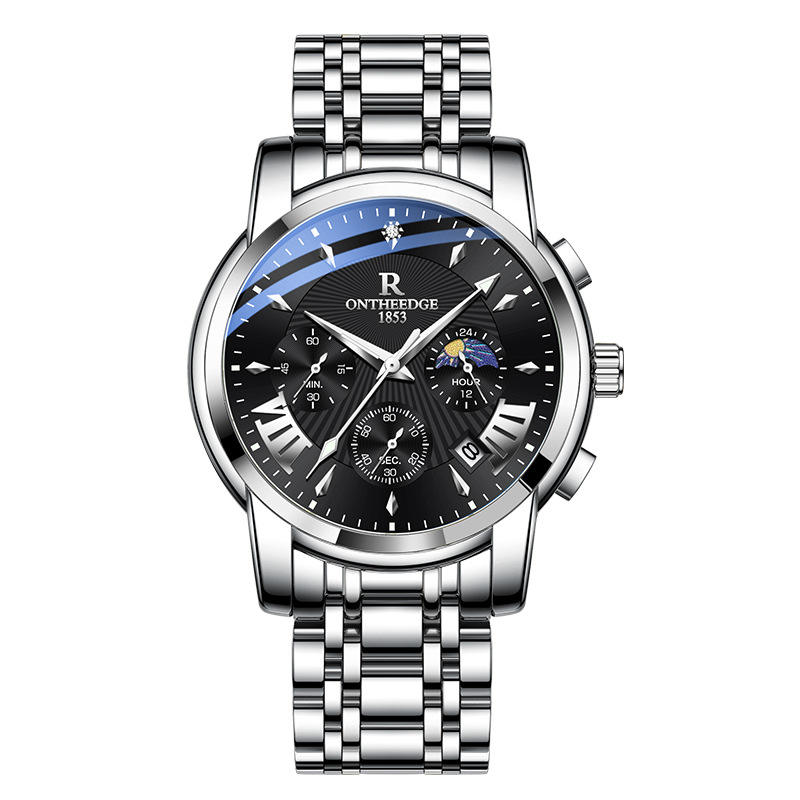 Rzy102 argent noir acier