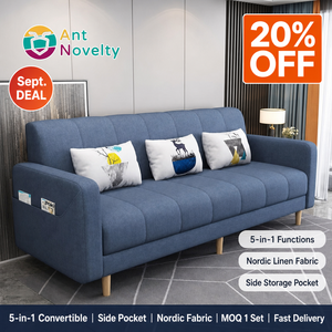 AntNovelty Divano Letto 5-in-1 in Tessuto Nordico Convertibile con Tasca Laterale per Spazi Piccoli - Offerta Speciale Settembre - Product Image 1