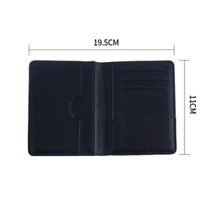 Porte-cartes de crédit en cuir pliable portable, multi-compartiments, pour le travail et les voyages - Product Image 4