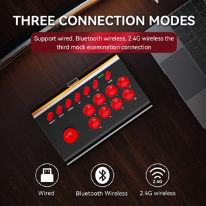 RALAN Y02 Arcade Joystick <span class=keywords><strong>Gamepad</strong></span> Caixa de jogo sem fio TV <span class=keywords><strong>Android</strong></span> Turbo Combo 2.4g para PS4 Controller Arcade Rocker - Product Image 4