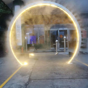 <span class=keywords><strong>Fontaine</strong></span> à brume et à brouillard avec éclairage, prend en charge diverses méthodes d'installation telles que le montage au sol, le montage mural et le montage encastré. - Product Image 6