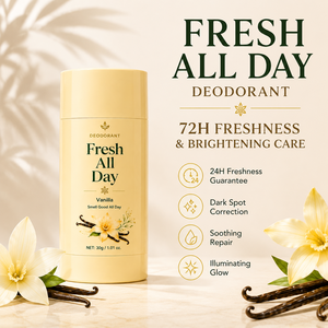 Desodorante en Barra de Vainilla Fresh That Lasts, Control de Olor 24H, Aclara las Axilas Oscuras, Desodorante Natural para Hombres y Mujeres - Product Image 1