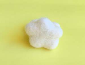 Fatti a mano bianco birichino piccolo scuola materna della decorazione del bambino mobile feltro di lana cloud per finestra ghirlanda, progetti fai da te - Product Image 5