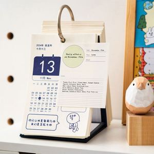 80-sheet Multi-functional Macaron Color Series Hardcover Planner <b>Sticky</b> <b>Note</b> Set (Thermal Binding) Checklist/Grid/Lined - Product Image 6