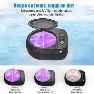 Dispositivo Dental 3 en 1 Personalizado <span class=keywords><strong>con</strong></span> Luz UV para Eliminar Manchas, Limpiar Dentaduras Postizas y Alineadores, <span class=keywords><strong>Limpiador</strong></span> Dental Ultrasónico <span class=keywords><strong>con</strong></span> Irrigador Bucal - Product Image 2