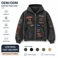 Sweat-shirt à capuche pour homme, coupe oversize et décontractée, épais, à carreaux effilochés, effet vieilli et usé, brodé, style rétro, vente en gros