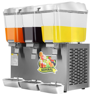 Commercial Juice Beverage Machine 3 Tank Stainless Steel Cool Drink Dispenser For Food Service - Product Image 1