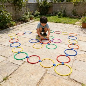 Équipement d'entraînement essentiel : cercles d'agilité et anneaux de saut durables pour les entraîneurs sportifs et de fitness pour jeunes - Product Image 4