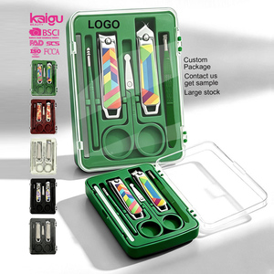 Juego de Herramientas <span class=keywords><strong>para</strong></span> el Cuidado de las <span class=keywords><strong>Uñas</strong></span> con Diseño Ecológico de Arcoíris con Impresión UV, Juego de Cortaúñas 6 en 1 de Acero Inoxidable Duradero con Caja de Regalo - Product Image 1