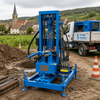 Foreuse rotative hydraulique diesel compacte Liyo pour puits d'eau, avec moteur et pompe, portable pour usage agricole et de construction, profondeur 200m
