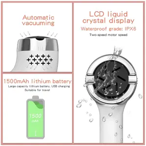 Lime à pieds électrique rechargeable par USB avec écran LCD, kit d'outils de pédicure professionnels, lime à pieds puissante - Product Image 5