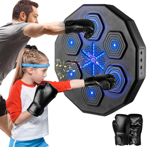 Smart Wall-Mounted <b>Boxing</b> Trainer for Kids Music Enabled Durable Plastic PU Protective Target Punching Bag Training <b>Dummy</b> for - Product Image 1