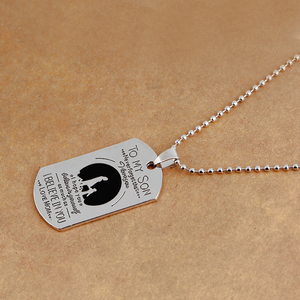 Collana con Ciondolo in Lega di Zinco ZRM Fashion '<span class=keywords><strong>Mamma</strong></span> e Figlio' con Targhetta 'Mano nella Mano' per Figlio, Regalo di Anniversario da <span class=keywords><strong>Mamma</strong></span> con Amore - Product Image 4