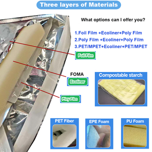 Sobres Térmicos de Aluminio Metálico Desechables, Grandes, a Prueba de Fugas, con Logotipo Personalizado, Bolsa Refrigerante Aislada para Envíos en Frío - Product Image 5