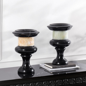<span class=keywords><strong>Vintage</strong></span> Wabi-Sabi minimalista marmo e vaso di giada-ambiente artistico arredamento per la casa di lusso - Product Image 4