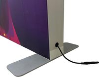 Boîte à lumière LED SEG pliable double face en tissu étanche de 3,3x6,5 pieds en aluminium pour publicité, mur de fond SEG sans outil pour salon professionnel